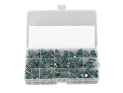 Kit De 225 Condensadores Electrolíticos De Aluminio, 15 Valores, 16-50v, 1-470uf
