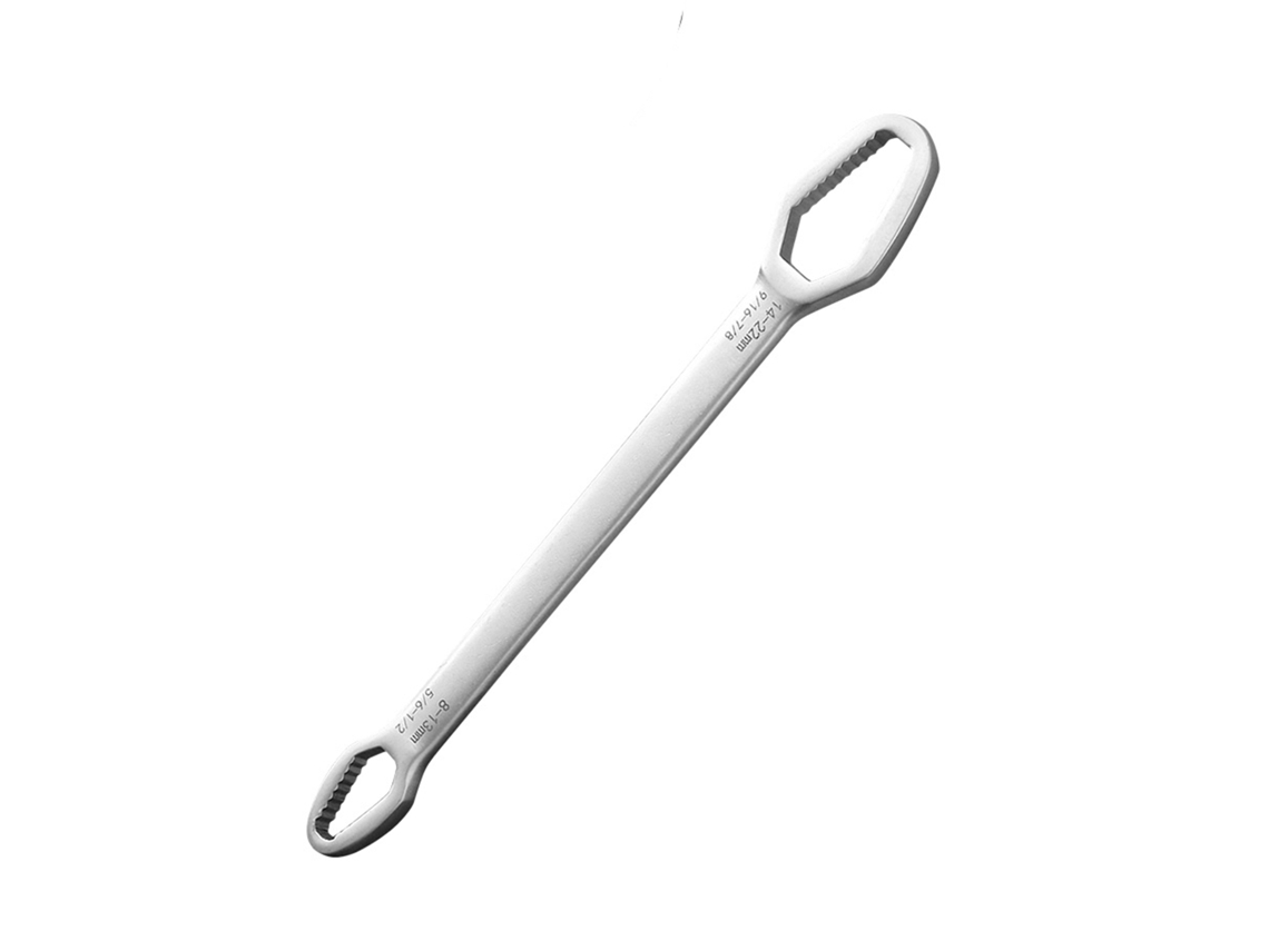 Llave Torx Universal De Doble Cara Autoajustable, De Acero Plateado, Para Reparaciones De Bicicletas, Motocicletas Y Automóviles.