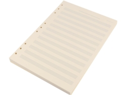 Papel de recambio para partituras musicales, 100 hojas, 2 mm de grosor, 12 líneas, hojas blancas sueltas para...