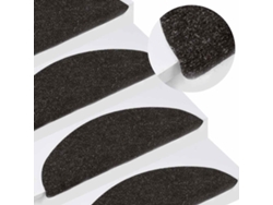 Tapetes Adhesivos Para Escaleras (15 Unidades, 56 X 17 X 3 Cm), Color Negro