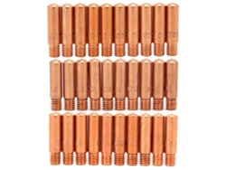 30 Puntas De Contacto 11-23, 11-30 Y 11-35 Para Pistola De Soldadura Mig Tweco Mini 100l En Cobre Resistente Al Calor.