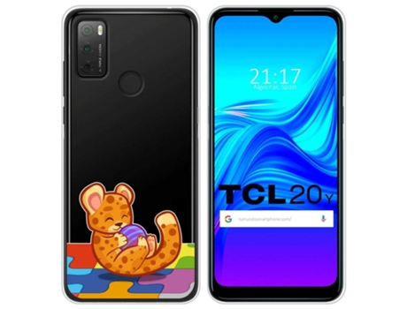 Carcasa TCL 20Y TUMUNDOSMARTPHONE Dibujos Transparente Multicolor