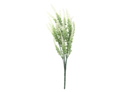 Ramo de novia artificial con 25 cabezas de lavanda blanca, ideal para fiestas y decoración del hogar.