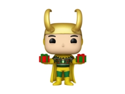 Funko MARVEL Comics Figura Loki con suéter navideño ¡Pop exclusivo de EE. UU.! Metálico