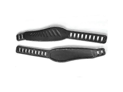 Correas largas para pedales de bicicletas estáticas. 5 x 32 cm. Repuesto universal para fitness y ciclismo. Compatible con la mayoría. CHARM (par).