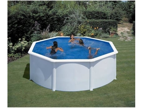 Piscina de Acero GRE Blanca (240x120 cm)