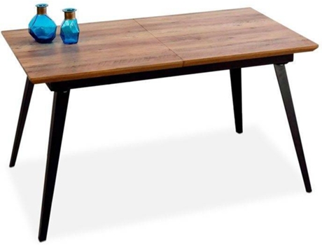 Mesa de Comedor ABECEDARIO -negro (Metal - 140-180 x 77 x 80 cm)