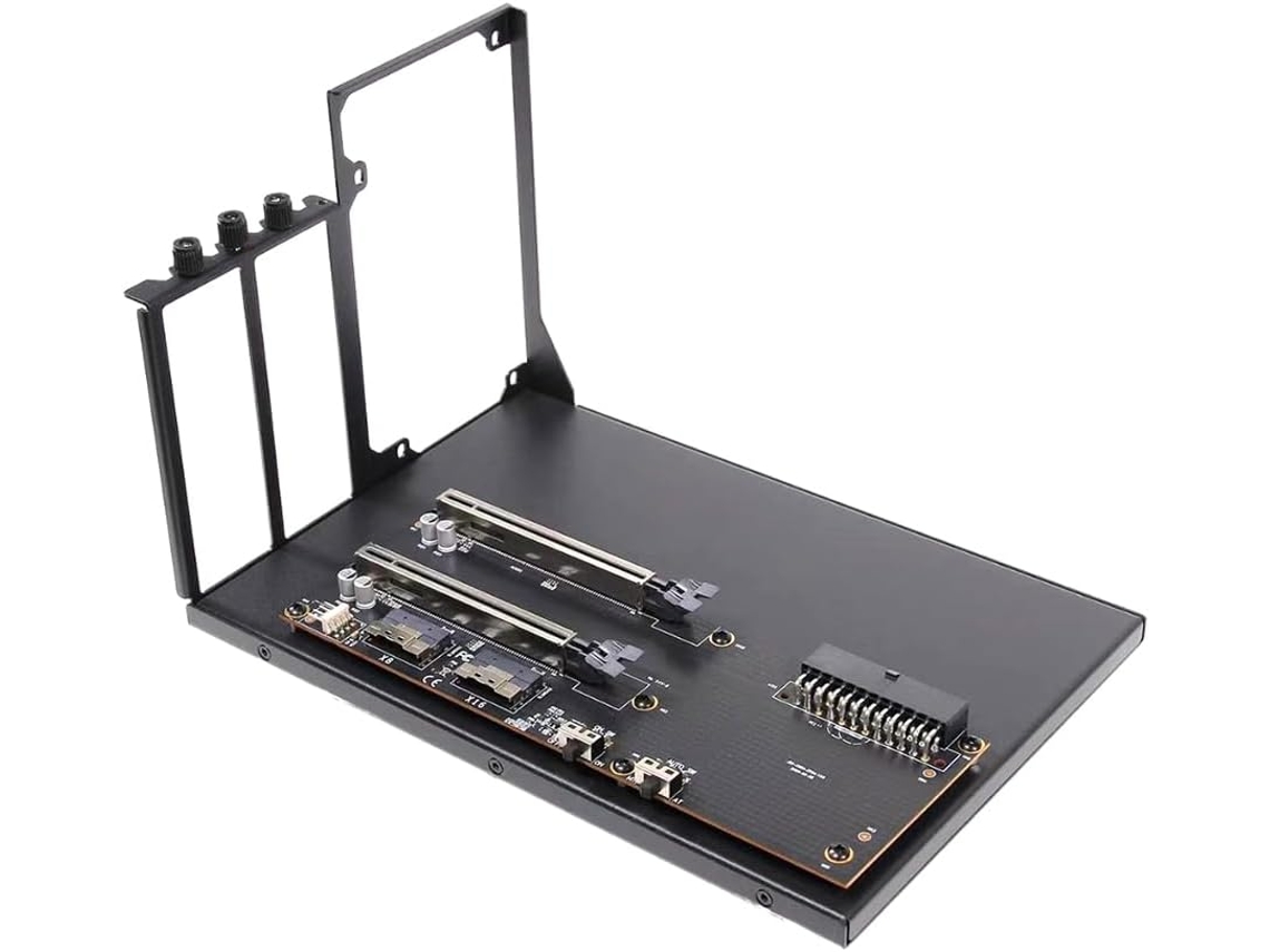 Estación De Acoplamiento Para Gpu Pcie4 Con Ranura Para Tarjeta Slimsas Dual 0, De Computadora A Video X16 8654