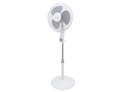 Ventilador De Pie Melchioni Family, Mf1639b Ø40 Cm, 35 W, 3 Velocidades, Oscilante, Altura Regulable, Base Redonda, Silencioso, Blanco