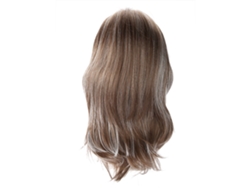 Peruca feminina 2026, castanho claro, longa, cacheada, ombré, cabelo sintético resistente ao calor, para cosplay