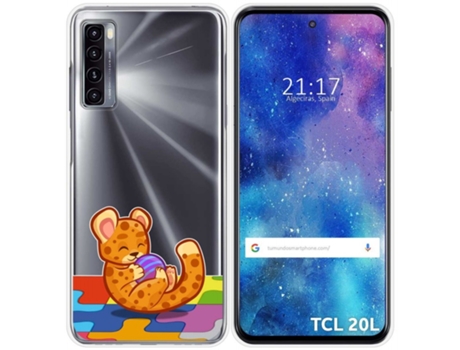 Carcasa TCL 20L / 20L+ TUMUNDOSMARTPHONE Dibujos Transparente Multicolor