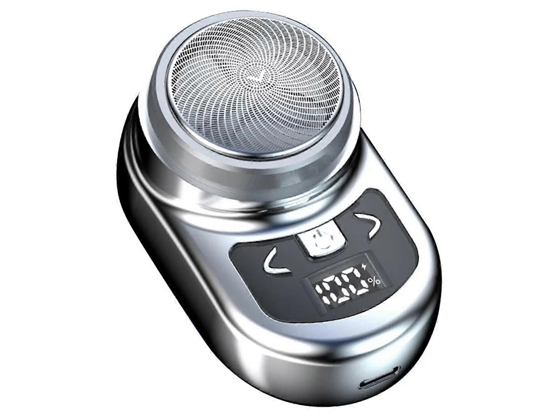 Afeitadora eléctrica portátil de bolsillo Rosewell para hombre, mini afeitadora de barba, pantalla LCD, recargable