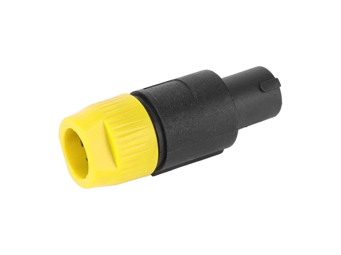 Omni-10pcs Conector Speakon Nl4fc Impermeable 4 Pines Para Altavoces De Audio Cable Amarillo