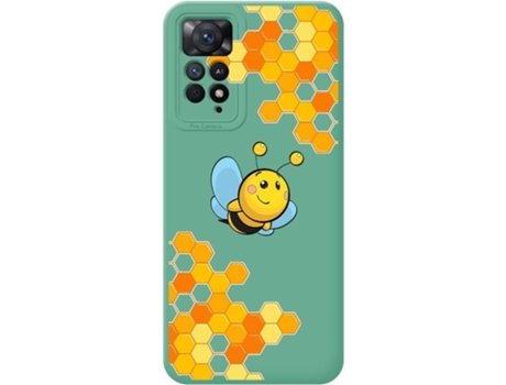 Carcasa Xiaomi Redmi Note 11 Pro TUMUNDOSMARTPHONE Silicona Líquida Dibujos Abeja Verde