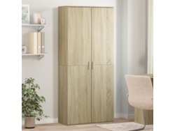 Aparador Alto | Mueble De Comedor | Buffet Alto Madera De Ingeniería Roble Sonoma 80x35x180 Cm Wsd52350
