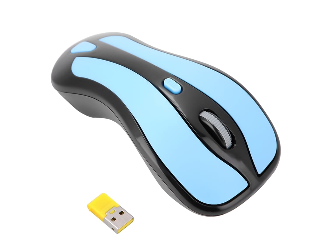 Ratón Óptico Inalámbrico 2.4g Con Giroscopio 6d, Receptor Usb Para Pc Smart Tv Box, Azul/negro
