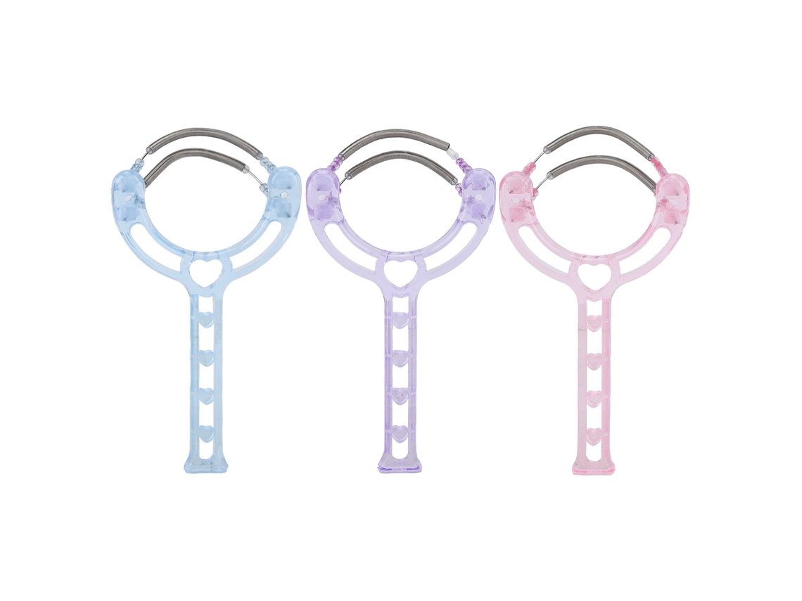 3 Piezas Resorte Depilador Facial Manual Para Mujer Cejas Barbilla Mejillas Bigote Labio Superior