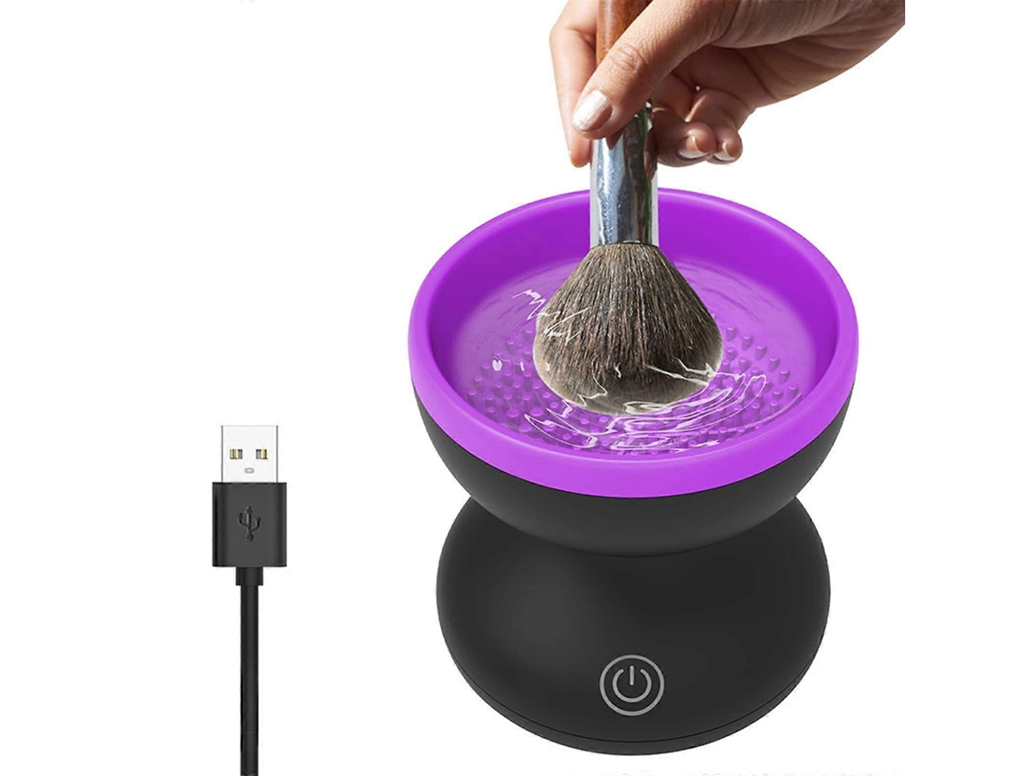 Cepillo de maquillaje eléctrico USB de un solo botón Rosewell, máquina de limpieza profunda