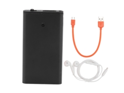 Grabadora Digital Mp3 Compacta Con Reducción De Ruido Y Activación Por Voz, Hd 16 Gb, Ideal Para Clases Y Reuniones.