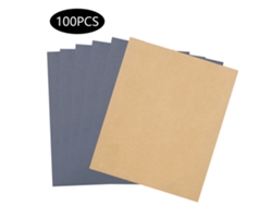 100 Hojas De Papel De Lija Impermeable Marrón De Grano P1200 Para Carpintería, Para Uso En Seco Y Húmedo.