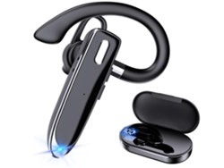 Auriculares Sin Carga Intra única Tapones para Los Oídos Usb-C AUJEZON Bluetooth Impermeables Negro