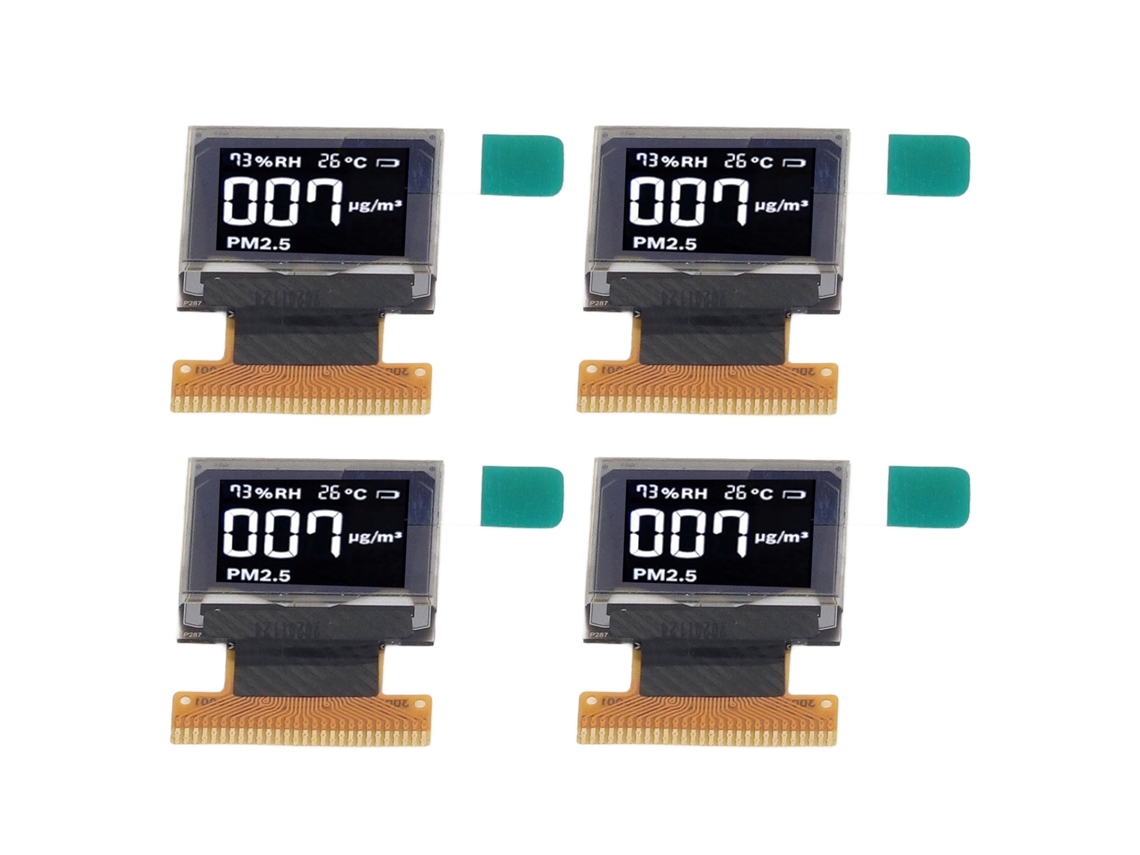 Pantalla Lcd Oled De 0,66 Pulgadas Y 28 Pines, 64x48 Píxeles, Pantalla Blanca Nítida, Autoiluminada, Fácil Instalación (4 Unidades)