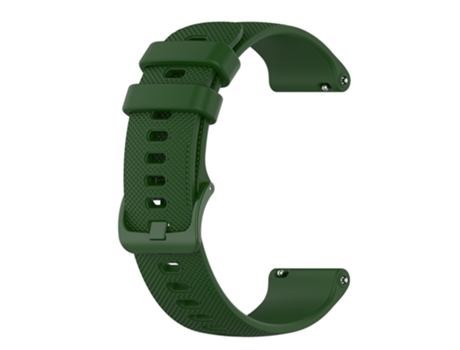 Correa de Silicona 22mm textura de rejilla para Huawei Watch 3/3 Pro/Samsung Amazfit Watch - verde intenso