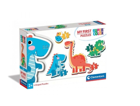Mis Primeros Puzzles Super Color Dinosaurios Cle20834 CLEMENTONI