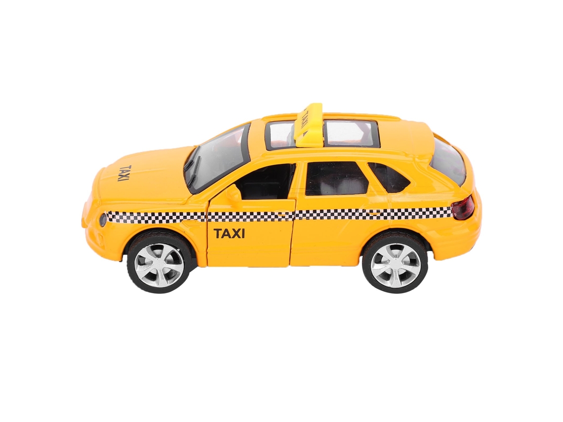 Taxi A Escala 1:32 De Aleación Con Luces Y Sonido, Tracción Retráctil, Regalo Para Niños.