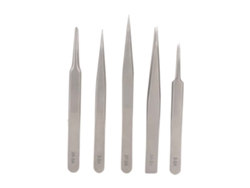 Pinzas Antimagnéticas De Acero Inoxidable De Alta Precisión (5 Unidades/juego) Para Reparación De Relojes