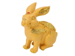Caja De Dinero Conejo Artesanal Figura De Resina Bonita Ornamento Banco Para Ahorrar Monedas