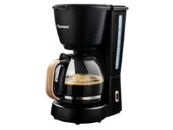 Cafetera de filtro - 10 tazas - 1,25l - 1000w - negra/madera apagado automático estándar erp ACM900BW - BESTRON