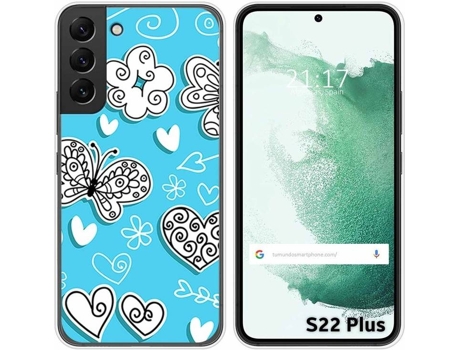 Carcasa Samsung Galaxy S22 Plus 5G TUMUNDOSMARTPHONE Dibujos Mariposas Multicolor