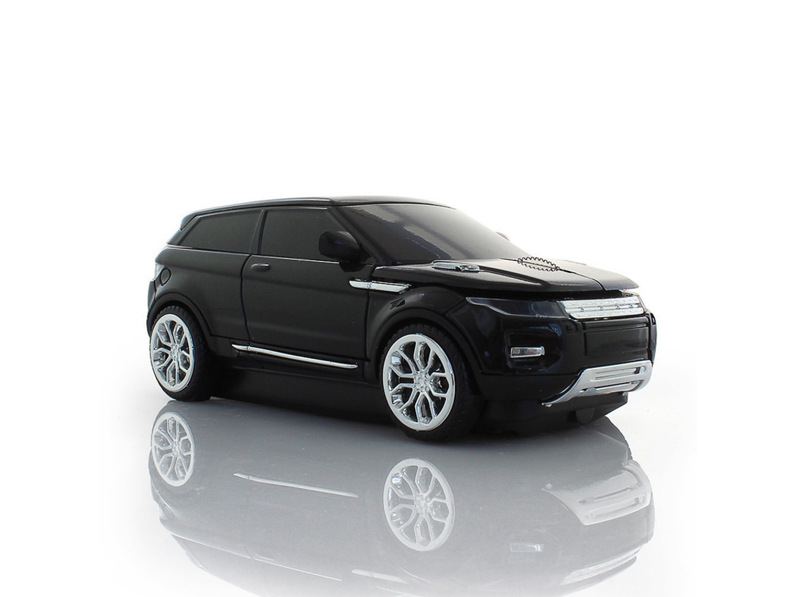 Mini ratón inalámbrico Yizhood 2.4G para coche, 3D, para SUV, 1600 DPI, óptico, USB, regalo para niños, para PC, portátil, color negro