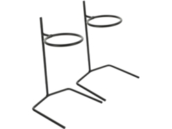 Portafiltros de café de metal, 2 piezas, diseño portátil, ideal para preparar café en casa Gokoco