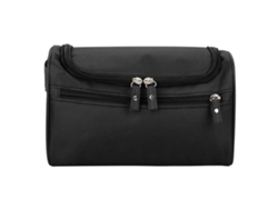Bolsa De Almacenamiento Portátil E Impermeable Para Afeitarse, Champú Y Para Viajes - Nylon Resistente (negro)