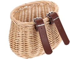 Cesta De Bicicleta De Ratán Tejido Resistente, Diseño De Pez, Decoración Práctica Y Duradera.