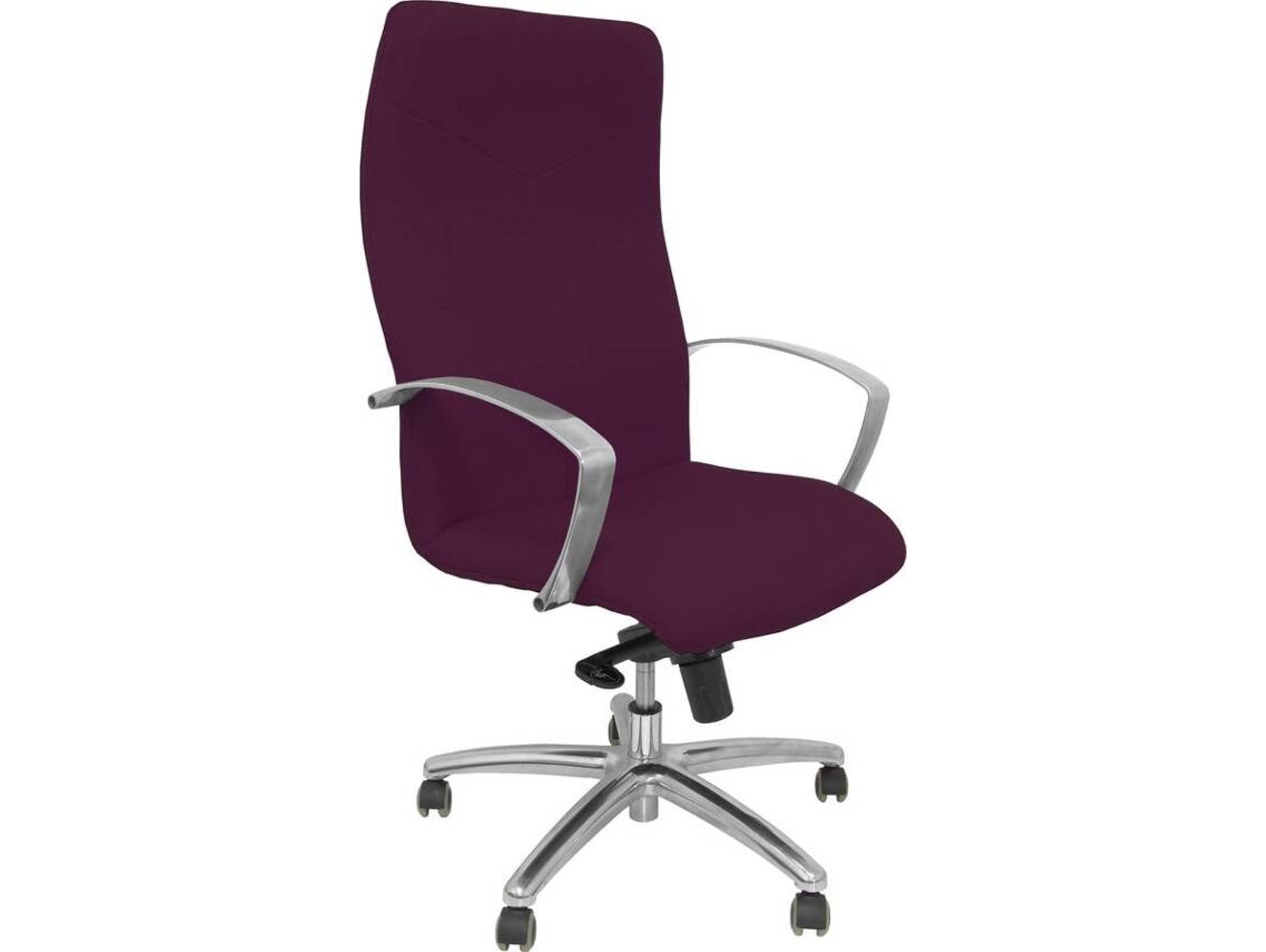 Silla de Escritorio Ejecutiva PYC Caudete Morado con ruedas antiarañazos (Brazos Fijos - Tejido)