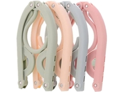 Ayudante De Viaje, 8 Piezas De Plástico Plegable Portátil Para Ropa Y Abrigos Para El Hogar, Viajes, Camping Y Actividades Al Aire Libre.