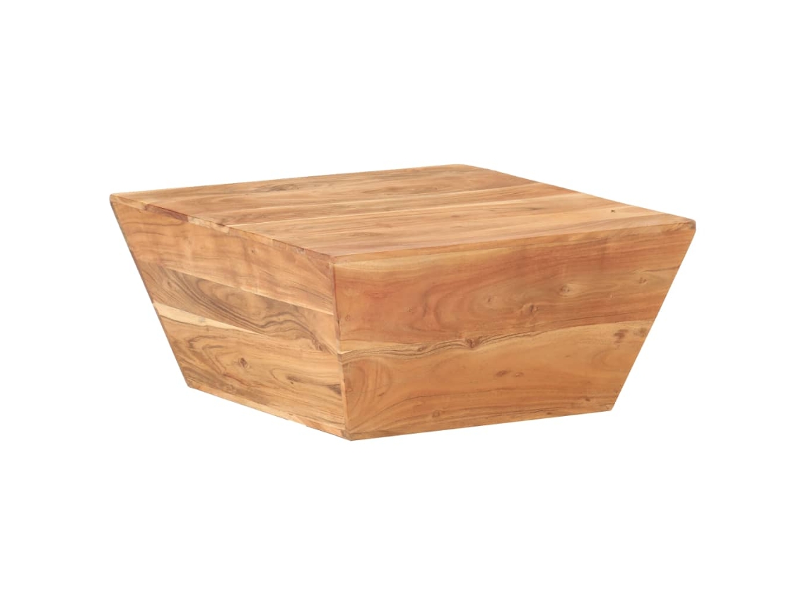 Mesa de Centro de Apoyo en Forma de V 66X66X30 cm Madera de Acacia Maciza