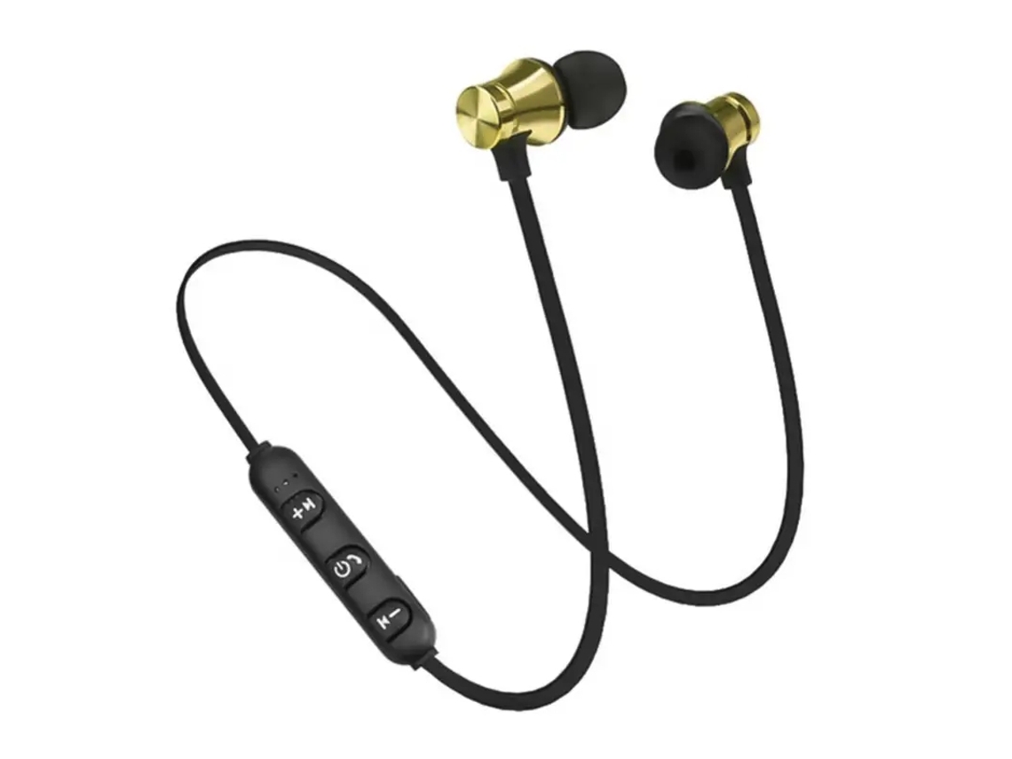 Auriculares Inalámbricos Banda Cuello Música Correr YIZHOOD Bluetooth Dorado