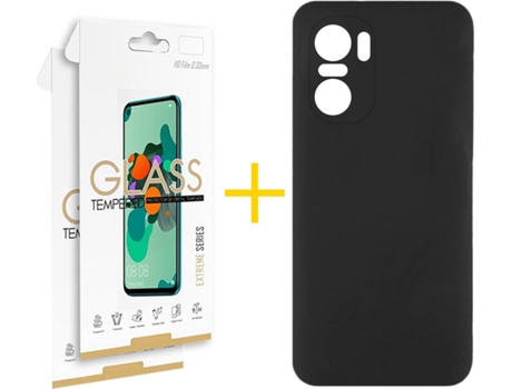 Carcasa + 2 Protectores de Pantalla para Xiaomi MI 11I SKYHE Negro