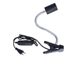 HYMNORA Soporte para Lámpara de Calor para Reptiles - Soporte para Lámpara de Baño con Función de Temporizador E27 Enchufe UE 220V