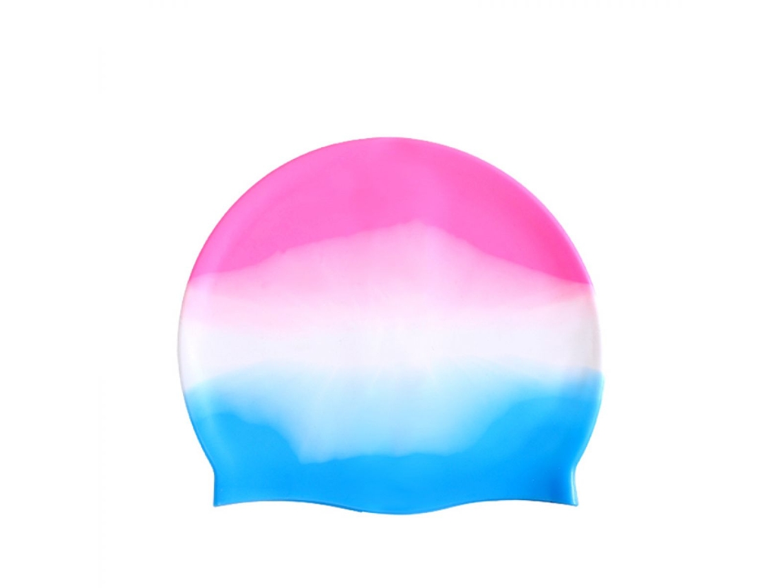 Gorro De Baño Para Niños, Diseño Multicolor Vibrante, Material De Silicona Premium, Impermeable, Para Niños, Niñas Y Adolescentes, Con Ajuste Cómodo (