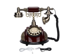 Teléfono fijo vintage decorativo y funcional