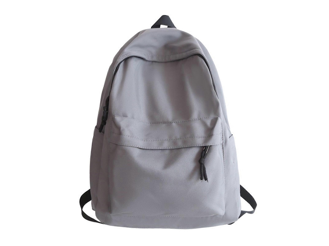 Mochila escolar 2024 con correas dobles, gran capacidad, ideal para estudiantes y viajes, gris