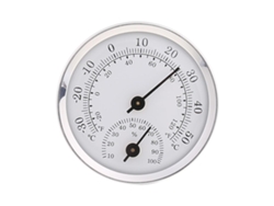 Termómetro de dial/Monitor de temperatura/humedad/higrómetro para uso en interiores y exteriores Nostalgia88