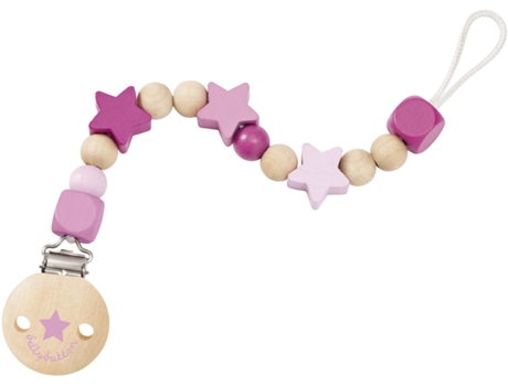 Porta-Chupetes SELECTA (Madera - Rosa - 21 cm)