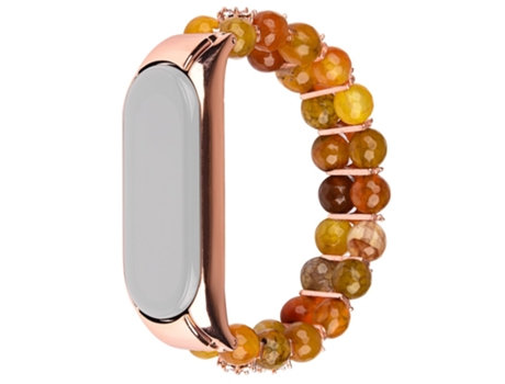 Correa metal + ágata cuentas de ágata para Xiaomi Mi Band 5/6 Dragon - dorado