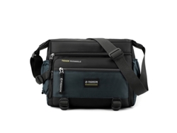 Bolso bandolera/de hombro para hombre (azul oscuro), impermeable, duradero, fabricado en tela Oxford, con gran capacidad.